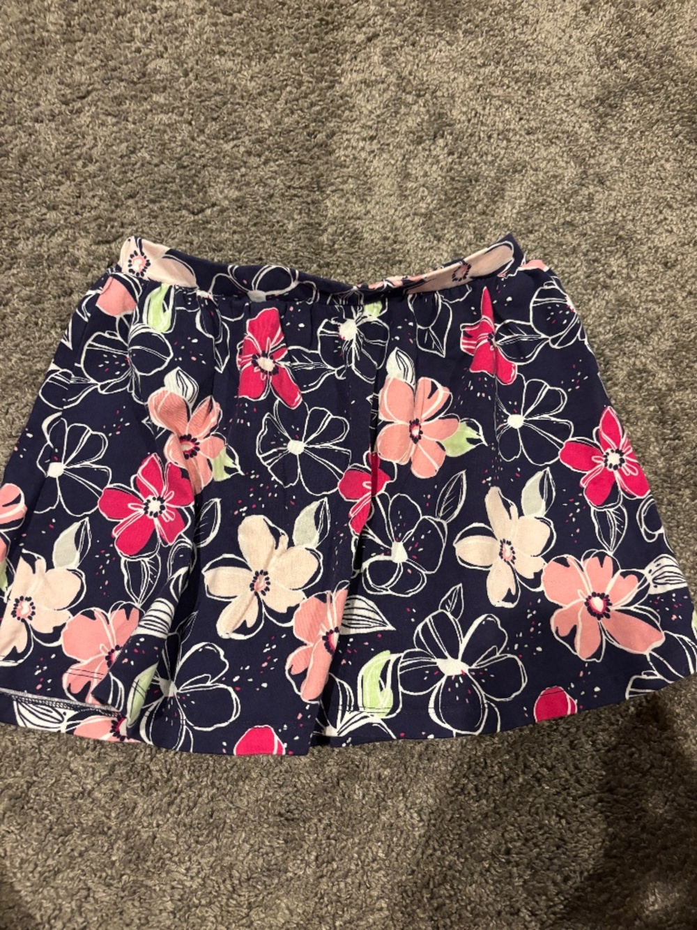 Gymboree Girls Floral Active Skort Skirt Size 10